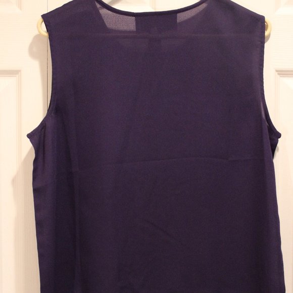 NWOT- Indigo Moon, 2 piece blouse/tank, size medium - Picture 5 of 11